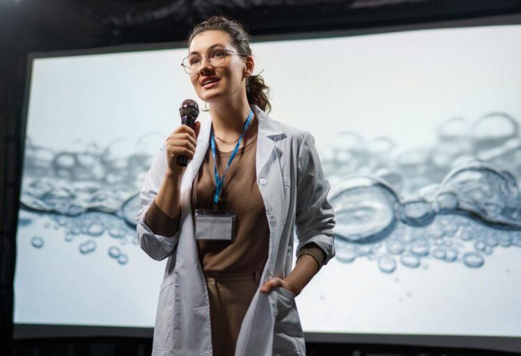 scientist giving presentation on screen background 2026 01 11 10 52 27 utc