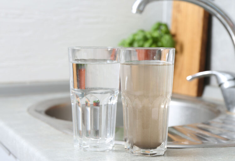 two glasses showing clear and dirty water 2026 03 26 23 27 02 utc